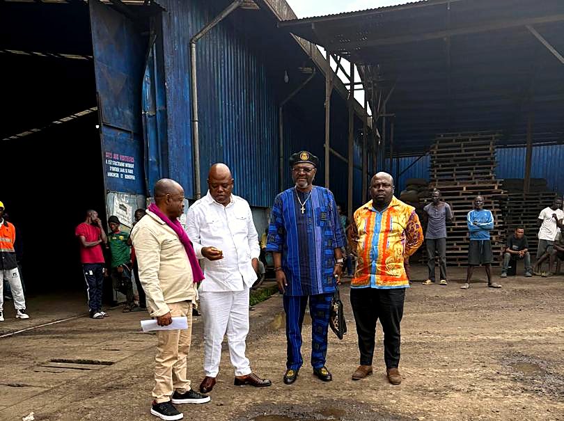 Field visit at the SAMEN cocoa warehouse, Cameroon